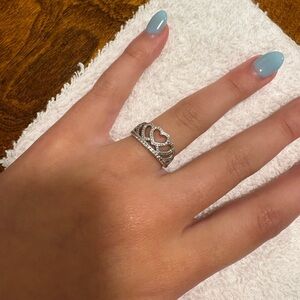 Pandora Silver Crown Ring